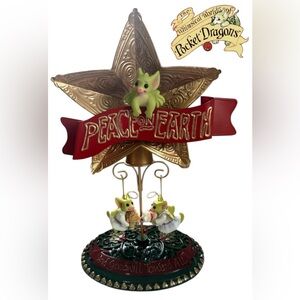 2004 POCKET DRAGONS LIMITED EDITION IN BOX VINTAGE CHRISTMAS DECOR TREE TOPPER